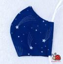 Stoffmaske Weihnachten Sternschnuppen - dunkelblau